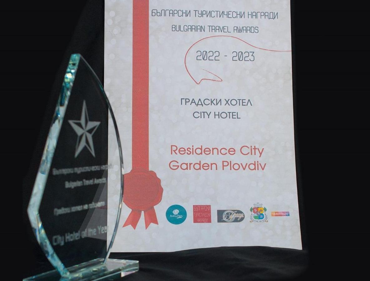 Residence City Garden - Certificate Of Excellence Top 10 Best Five-Stars City Hotels For 2024 Awarded By Htif 플로브디프 외부 사진