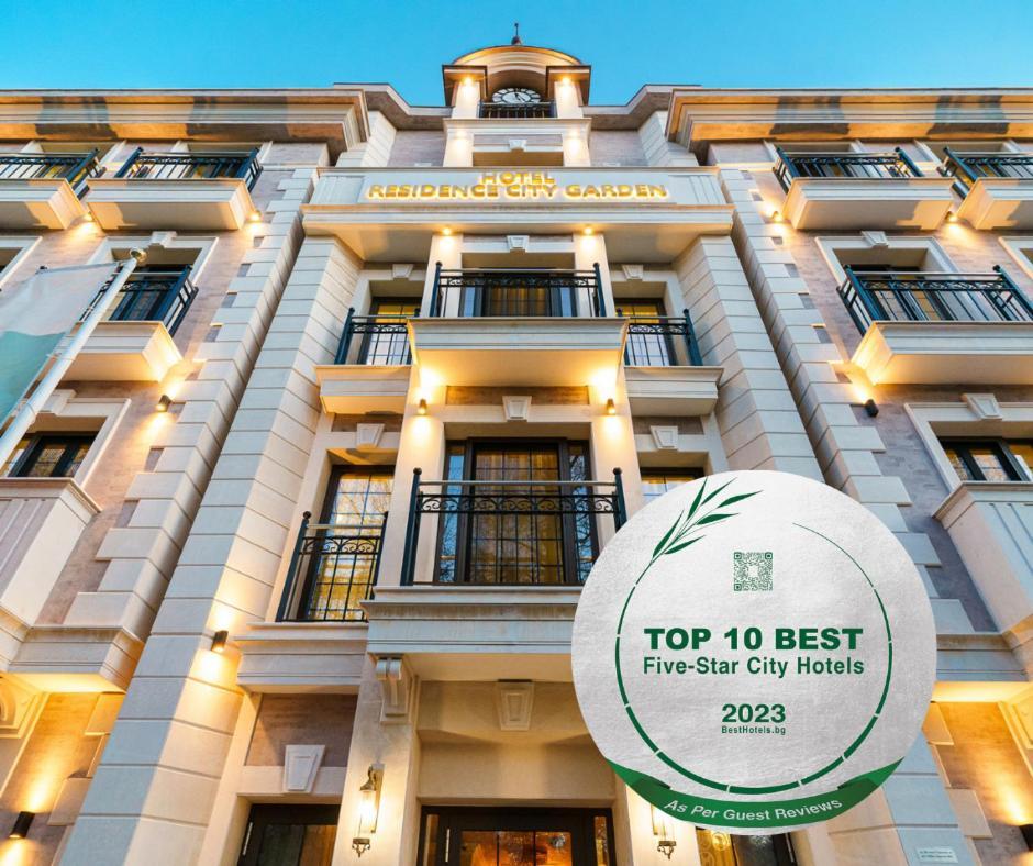 Residence City Garden - Certificate Of Excellence Top 10 Best Five-Stars City Hotels For 2024 Awarded By Htif 플로브디프 외부 사진