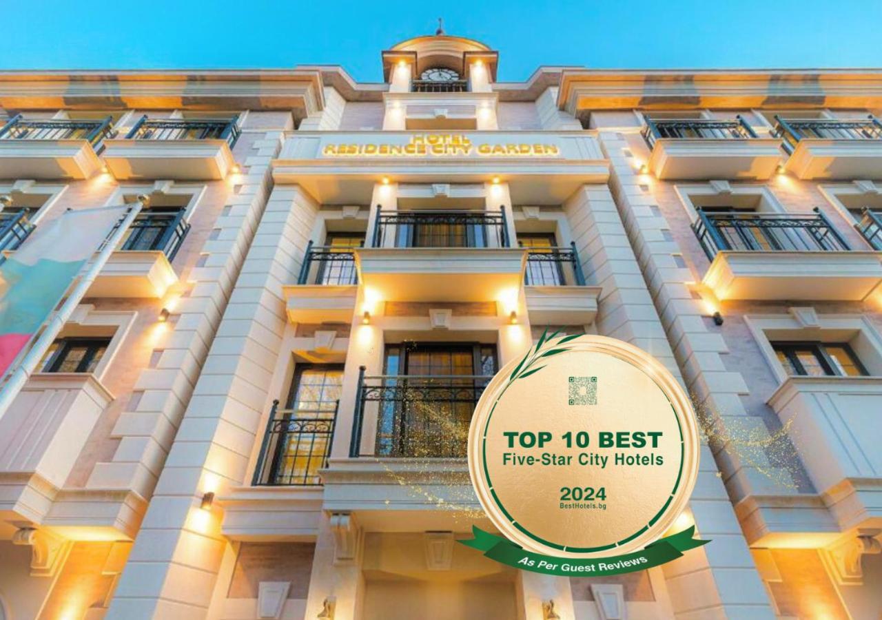 Residence City Garden - Certificate Of Excellence Top 10 Best Five-Stars City Hotels For 2024 Awarded By Htif 플로브디프 외부 사진